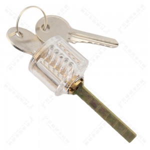 HUK Transparent Practice Lock TransparentSolid Force Bull Lock Διαφανής κλειδαριά One Line Lock Lock Core