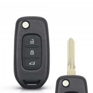 Housse de protection pour clé télécommande de voiture à 3 boutons, pour Renault Dacia Logan 2 Logan II Kadjar Koleos 2017 2018 2019 2020