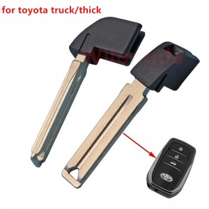 10 unids/lote hoja de llave remota inteligente de emergencia para Toyota tarjeta inteligente Control remoto llave pequeña Camry RAV4 dominante Lexus Lexus Cruiser