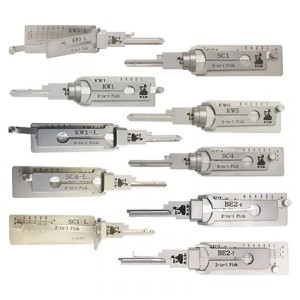 New Arrival Original Lishi Residential Tools Bundle Of 10 – KW1 / KW1-L / KW5 / KW5-L / SC1 / SC1-L / SC4 / SC4-L / BE2-6 / BE2-7