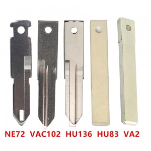 10Pcs/Lot Original VAC102 HU136 VA2 VA6 HU83 NE72 NE73 Uncut Key Blade For Renault Peugeot Citroen Remote Fob Key Blank