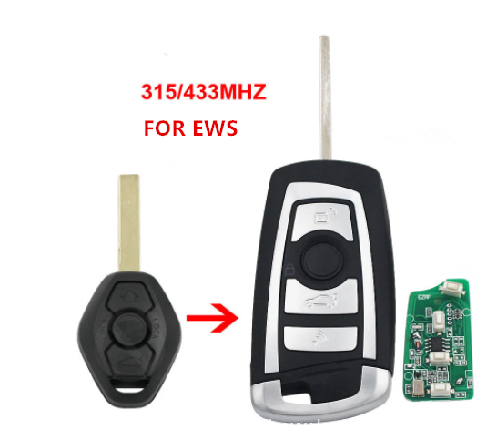 Best-Selling Bmw E46 Key Fob -
 3pcs 3 Button Flip Remote Key 315MHZ/433MHZ for BMW EWS 325 330 318 525 530 540 E38 E39 E46 M5 X3 X5 HU92 Uncut Blade – Wilongda