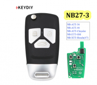 5PCS KEYDIY Controle remoto multifuncional de 3 botões NB27 NB27-3 Série NB Universal para KD900 URG200 KD-X2