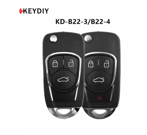 5PCS KEYDIY KD B22-3 B22-4 Remote Car Key For KD900/URG200/KD-X2/KD MINI Key Programmer B Series Remote Control