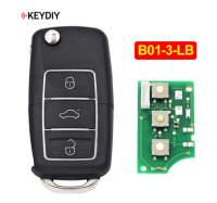 5 peças B01-3-LB Chave de controle remoto universal de 3 botões Chave inteligente do carro Série B para KD900 KD900+ URG200 KD-X2 Mini KD B01-3-Luxury