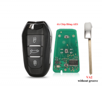 3pcs 3 Button Remote Key 433MHz ID46 PCF7945 Chip Keyless Go For Peugeot 308 408 508 5008 Chave de emergência HU83/VA2