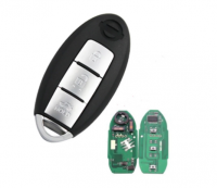 Auto keyless samrt key 3 button 434mhz 4a pcf7953/pcf7945 chip para nissan x-trail carro keyless key