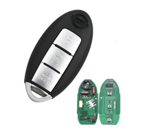 Auto keyless samrt Key 3 button 434mhz 4A pcf7953/pcf7945 chip for nissan X-Trail car keyless Key