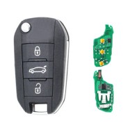 3pcs 3 Button Flip key Remote Car Key Fob 433MHz ID46 para Peugeot 308 3008 408 4008 508 5008 2010-2015 Para Citroen C-Elysee C4-Cactus