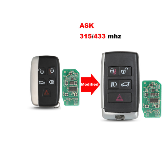 Modified Control Key For Land Rover Range Sport Discovery 4 Evogue LR4 2010-15 Refit for XE XFL Et Jaguar Freelander