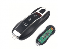 Para Porsche Cayenne Palamela 3 Botão Controle Remoto Auto Car Key Card Emergency Small Key 315/433/434mhz Id49 Chip