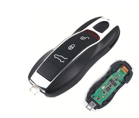 For Porsche Cayenne Palamela 3 Button Remote Control  Auto Car Key Card Emergency Small Key 315/433/434mhz Id49 Chip