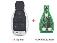 Ключ CGDI MB CG BE для Mercedes для Benz All FBS3 315 МГц/433 МГц, работающий с программатором CGDI MB