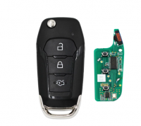 3 button remote key with id49 Hitag Pro chip-434mhz for Ford Focus Escort New Mondeo 2014-2017 49 Chip