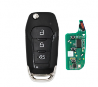 Chave remota de 3 botões com id49 Hitag Pro chip-434mhz para Ford Focus Escort Novo Mondeo 2014-2017 49 Chip