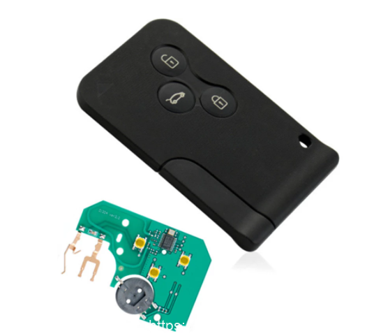 3 Button Remote Car Key 433mhz pcf7947 chip for Renault Megane Scenic Smart Card With Insert