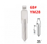 20pcs 68 # YM28 YM28FH Metal sem cortes em branco Flip chave remota lâmina para Opel Chevrolet para keydiy KD xhorse VVDI JMD