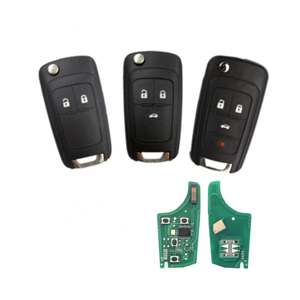 3PCS 2/3/4 Button Flip Remote Key 315MHZ ID46/7941/7937 Chip for buick