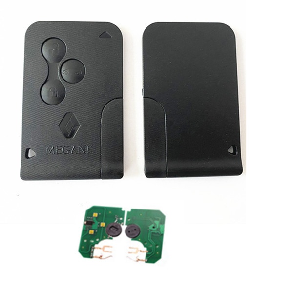 50pcs auto key card 3 Button smart card remote key 434Mhz 7926ATT pcf7947 chip car accessory for Renault Megane 2 key
