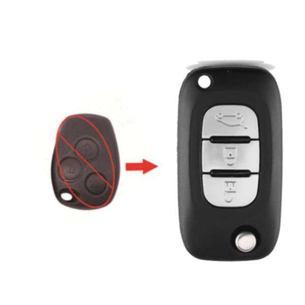 Renault Modified 3 button remote key with 7946chip  for before 2008 year vehicles