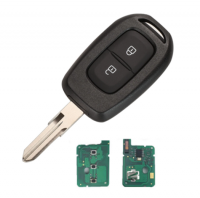 2 Button Car Key 433mhz with PCF7961M 4A HITAG AES Chip for Renault Sandero Dacia Logan Lodgy Dokker Duster 2016