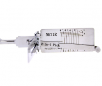 Lishi NE71R 2 in1 Decoder and Pick is designed for VOLVO [Flat 10 Cut]30