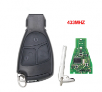 Chave remota do carro de 3 botões 433Mhz para Mercedes-Benz 2000+ para Benz CEBS Class CLS CLK ML CL SLK com lâmina sem cortes