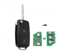 2 Button Remote Key 434MHZ ID48 Chip HU66 Blade For Volkswagen/VW Bora Passat Polo 1J0959753AG/1J0 959 753 N/1J0 959 753 CT