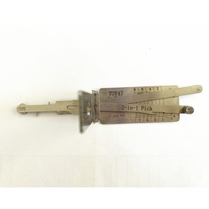 Original Lishi TOY47 2 em 1 decodificação e lockpick