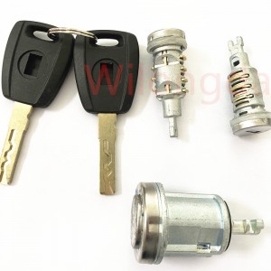 Fiat full set lock  indules ignition  lock,left door lock,right door lock For Fiat SIP22 Blade Lock Cylinder S703