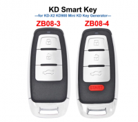 5pcs KEYDIY ZB08-3 ZB08-4 KD Smart Remote Key Universal KD Auto Car Key Fob for KD-X2 Key Generator