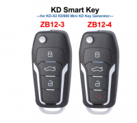 5 peças KEYDIY ZB12-3 ZB12-4 KD Chave remota inteligente Universal KD Auto Car Key Fob para KD-X2 Key Generator