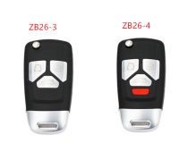 5 peças KEYDIY KD ZB ZB26-3 ZB26-4 Smart Key Keyless go remoto Chave do carro remoto para KD-X2