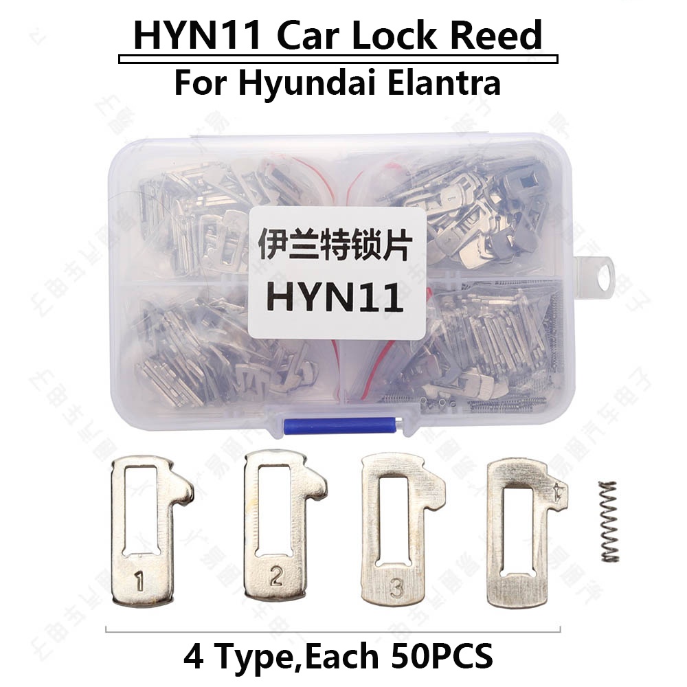 200pcs/lot Car Lock Reed HYN11 Locking Plate For Hyundai Elantra NO 1.2.3.4 Each 50PCS For Hyundai Lock Repair Kits