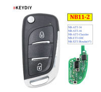 5PCS KEYDIY 2 Button Multi-functional Remote Control NB11-2 NB Series Universal for KD900 URG200 KD-X2 All Functions In One
