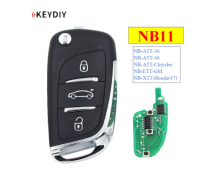 NB11-3 Universal Multi-functional kd remote 3 button NB series key for KD900 URG200 remote Master