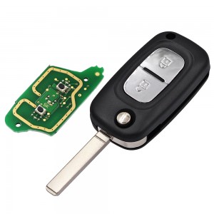 2 Button Remote Key Fob 434MHz PCF7961M 4A Chip for Renault Symbol Megane 3 Captur Kadjar 2013-2017