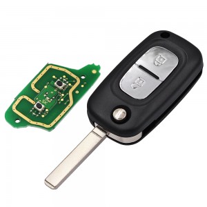 2 Knop Afstandsbediening Sleutelhanger 434 Mhz PCF7961M 4A Chip Voor Renault Symbool Megane 3 Captur Kadjar 2013-2017