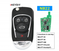5Pcs/Lot NB22-3 Multi-functional Universal Remote Control Car Key for KD900 KD900+ URG200 KD-X2 Mini KD