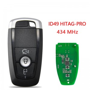 Chave remota do carro para Ford Mondeo Mustang Edge Fusion M3N-A2C93142600 ID49 HITAG-PRO 434MHz Keyless Entry Smart Card