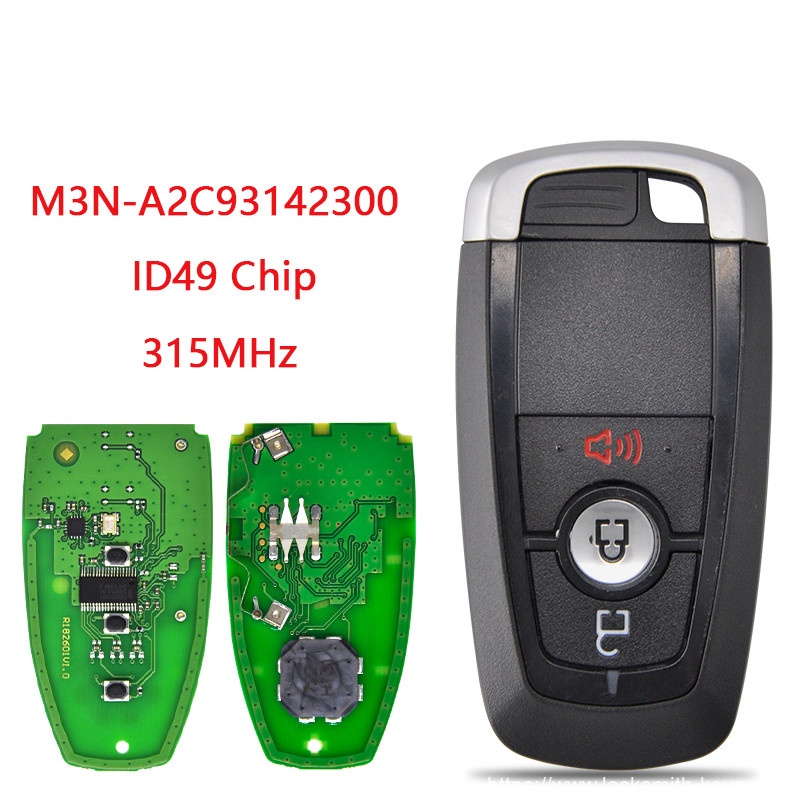 Car Remote Key For Ford Edge Fusion Ecosport Explorer Ranger Escape 2017-2021 M3N-A2C93142300 ID49 315MHz Keyless Card