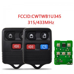 Car Remote Control For Ford Focus Complete Escape Mustang Thunderbird Lincoln Town CWTWB1U345 315/434Mhz Keyless Entry