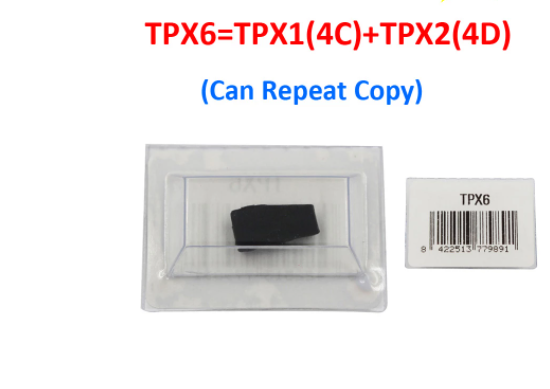 5PCS   JMA Carbon TPX6 Repeatable Clone Chip (TPX6=TPX1(4C)+TPX2(4D))