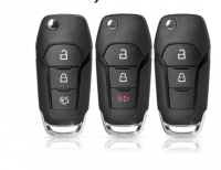 3pcs Folding key Replacement Flip Remote Car Key Shell Case For Ford Focus Fusion Fiesta Explorer Ranger 2/3/4 Button