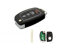3PCS  4 Button 315/433Mhz Flip Folding Remote Car Key For Mistra Hyundai HB20 SANTA FE I20 IX35 IX45 Transponder Chip ID46