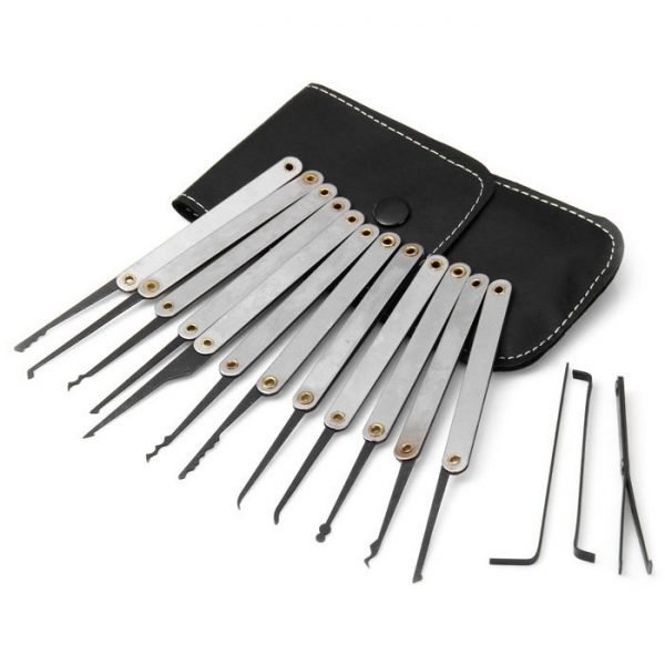 GOSO 12 Pieces Lock Pick Set with Leather Case