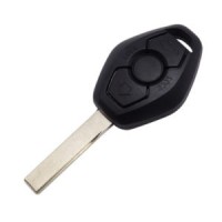 3pcs BMW 3 button remote blank with 2 track HU92 BLADE