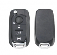 4 Buttons Remote Car Key Fob FSK 433.92Mhz MQB Megamos AES ID48 or 4A Chip for Fiat 500X Egea Tipo 2016 2017 2018 SIP22