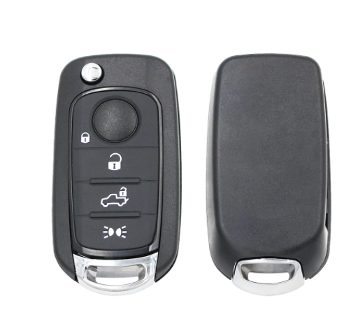 4 Buttons Remote Car Key Fob FSK 433.92Mhz MQB Megamos AES ID48 or 4A Chip for Fiat 500X Egea Tipo 2016 2017 2018 SIP22