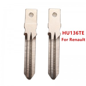 10Pcs/Lot Original Key Blade HU136 HU136TE Flip Uncut Car Key Blade For Renault Megan Modus Clio Modus Kangoo Logan Sandero Duster